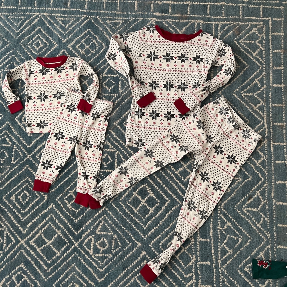Festive Red and White Pajama Set